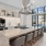 open clubhouse kitchen with large island