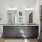 Bathroom with double vanity, shower, and toilet connery on providence charlotte